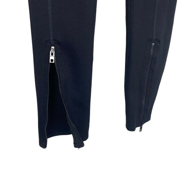 Rag & Bone The Lawson Leggings size Small Black Chevron Zippered Pull On - Picture 4 of 9